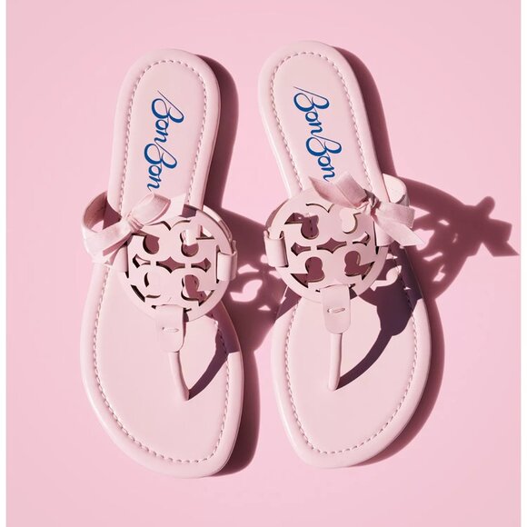 Tory Burch Shoes - NIB Tory Burch x BonBon Women's Miller Bow Sandals Pink 9.5 M, 10 M